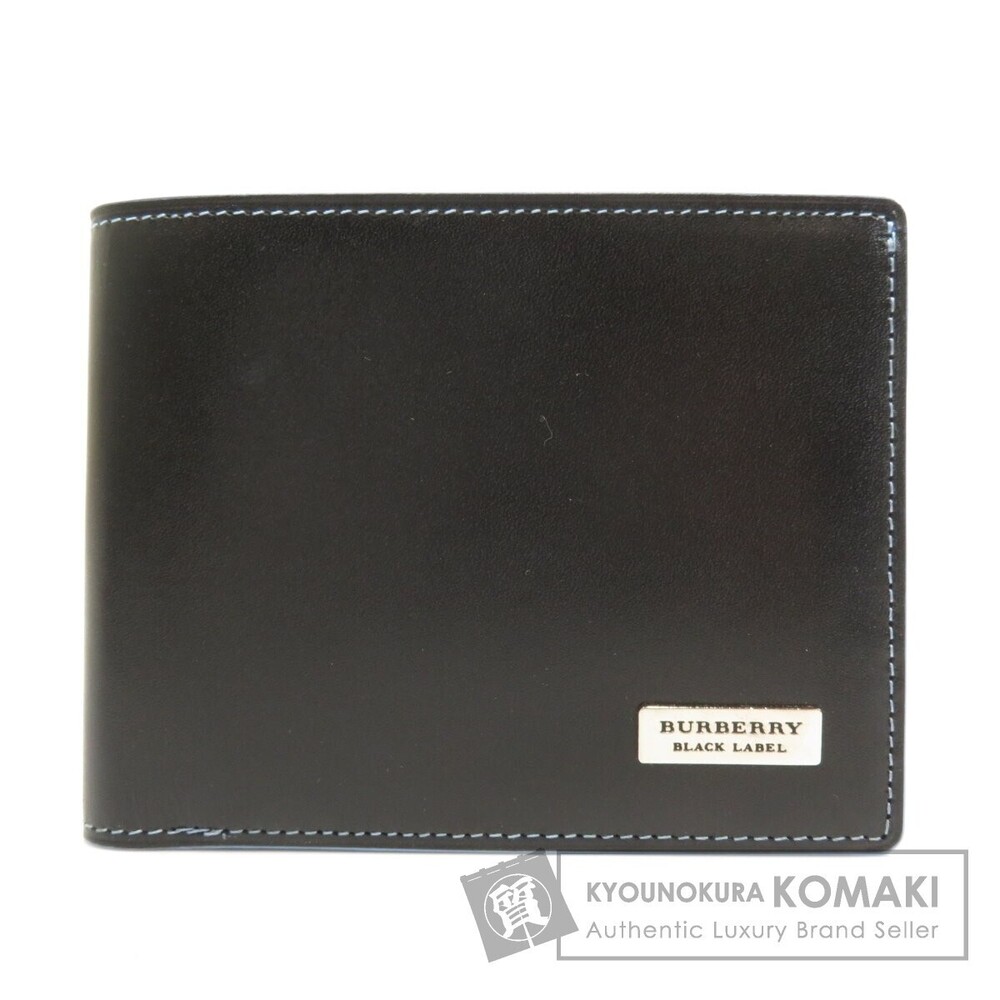 Burberry Black Label Bifold Wallet Calfskin
